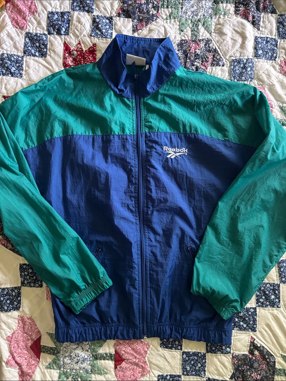 Vintage Kids Reebok Colorblock Windbreaker Jacket Kids XL/Womens S